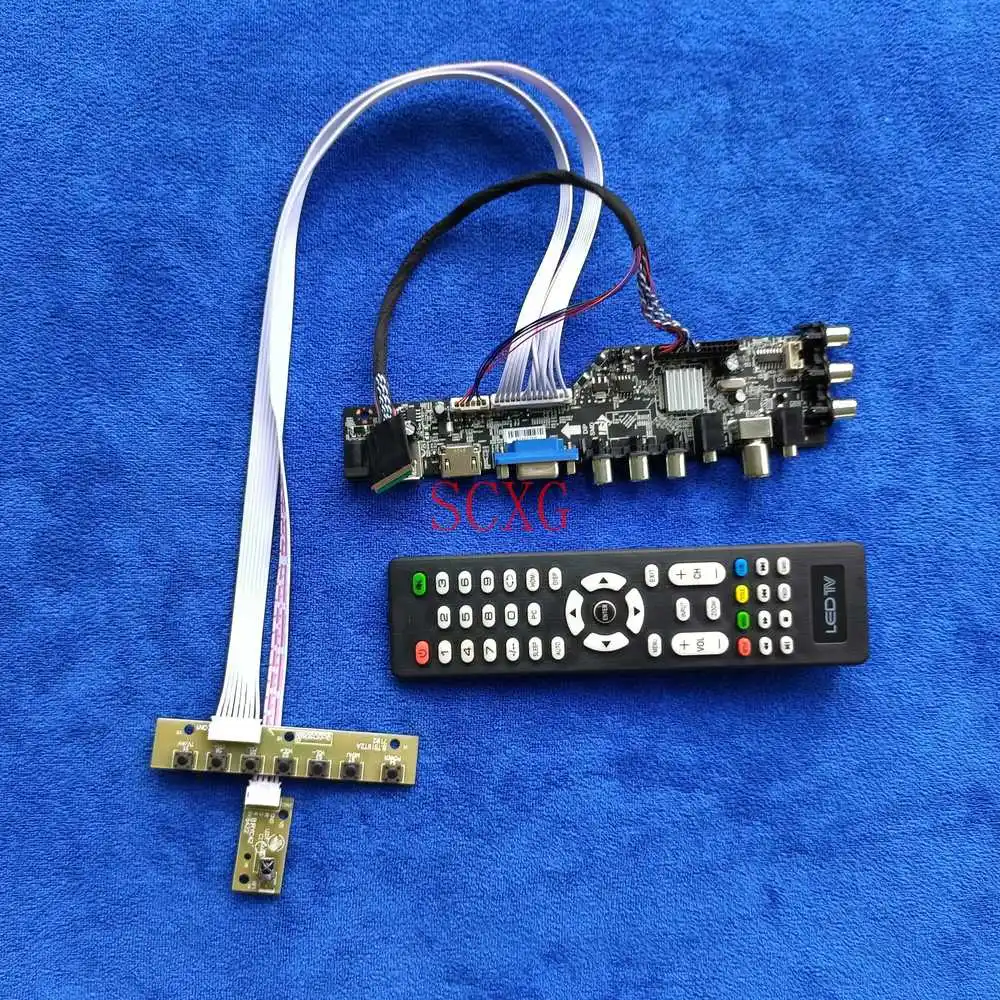 

Digital Kit LED VGA USB AV DVB HDMI-compatible Matrix drive card LVDS-40Pin For N140BGE-L11/L21/L31/L32/L41/L42/LA2/LB2 1366*768