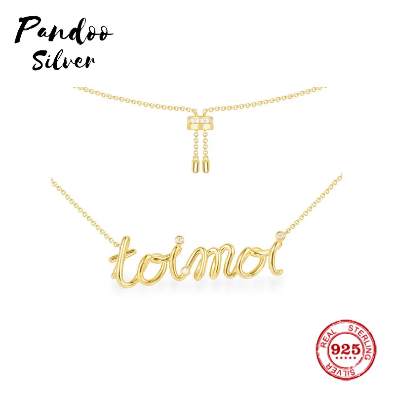 Модные очаровательные стерлингового серебра копия 1:1 желтое Серебряно Toi Et мои