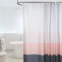 waterproof shower curtain set with 12 hooks wifi style bathroom curtains polyester fabric bath mildew proof for home decor