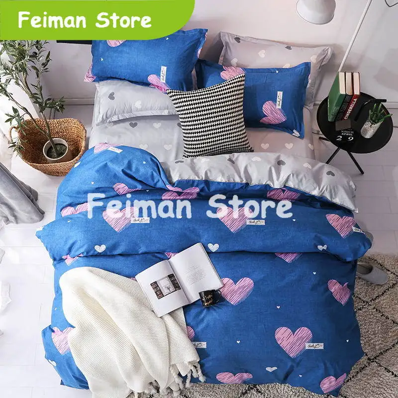 Теплый фиолетовый комплект постельного белья AB дизайн простыня наволочка и