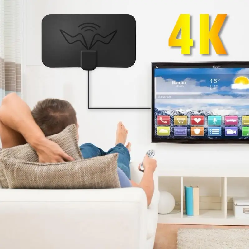 Комнатная цифровая антенна HD 4K Европейская и американская с высоким