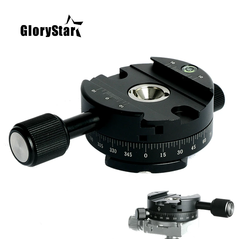 

Camera clamp panoramic shooting clamp tripod monopod quick release plate mount rotate clamp for arca plate dslr camera tripod