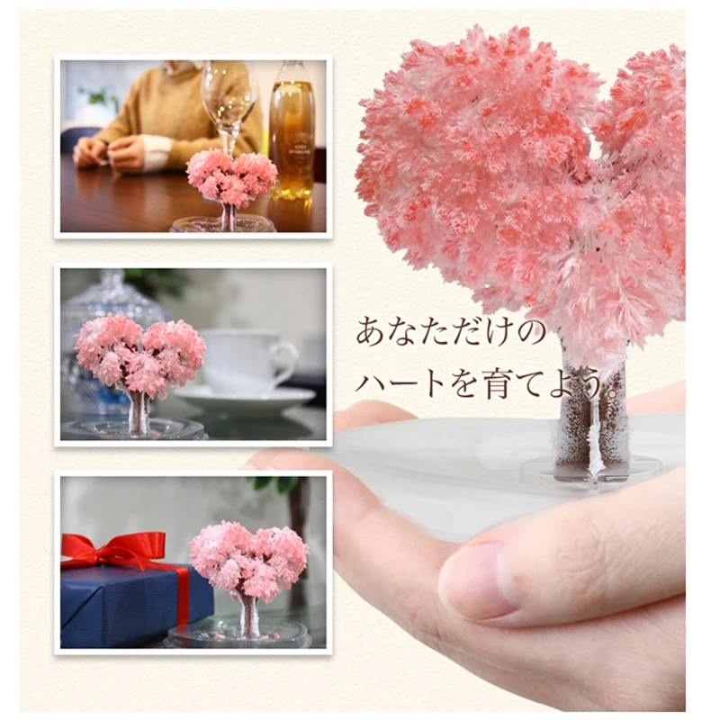 Волшебное дерево бонсай Волшебная Сакура в форме сердца бумажное цветущее