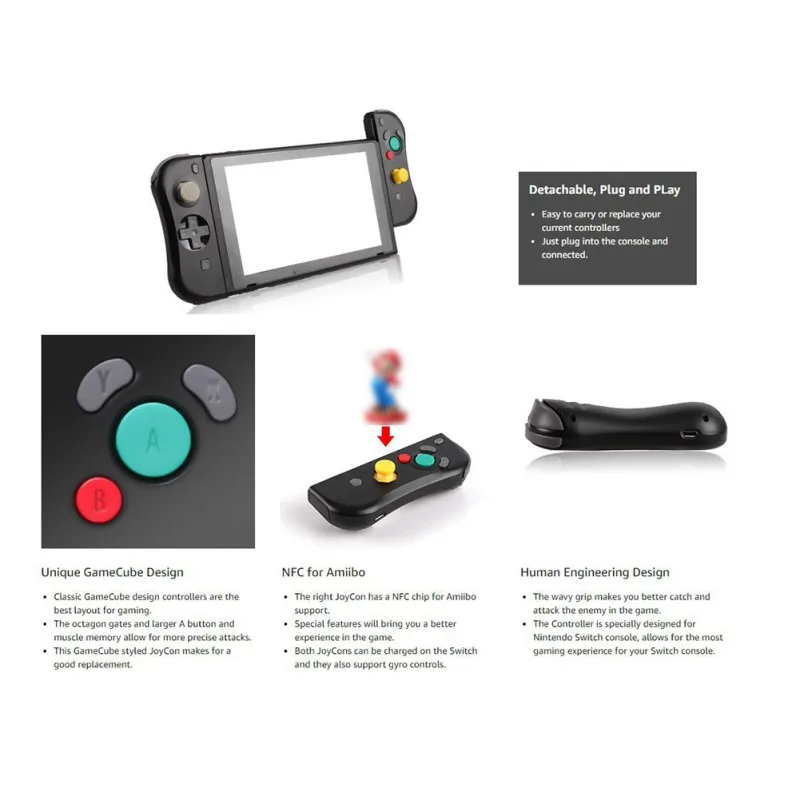 

Bluetooth Wireless joycon Controller For Nintend Switch Joycon Left And Right Joycon Controller