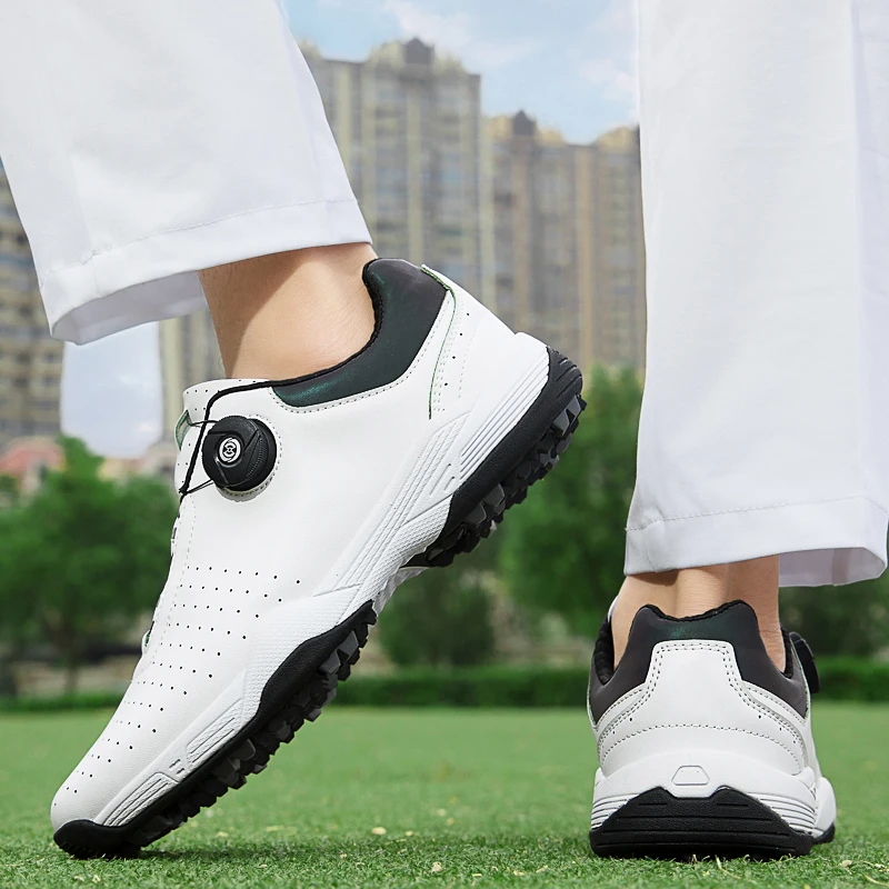 Professional Golf Shoes Couple Comfortable Golf Sneakers Men White Black Walking Shoes Grass Non-slip Training Golf Shoes Men