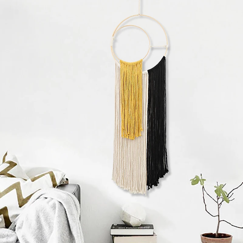 Ручная работа макраме Настенный декор в стиле бохо распределительная коробка с