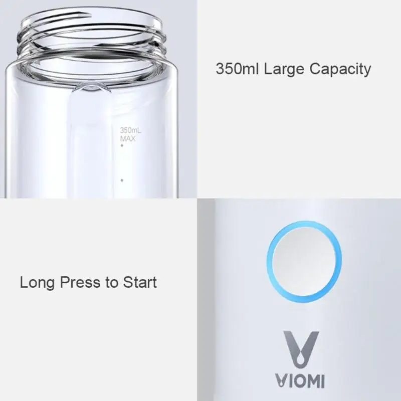 XIAOMI VIOMI 350 мл Портативная USB соковыжималка 45s быстрая соковыжималка фруктовая Овощной Миксер для наружной кухни