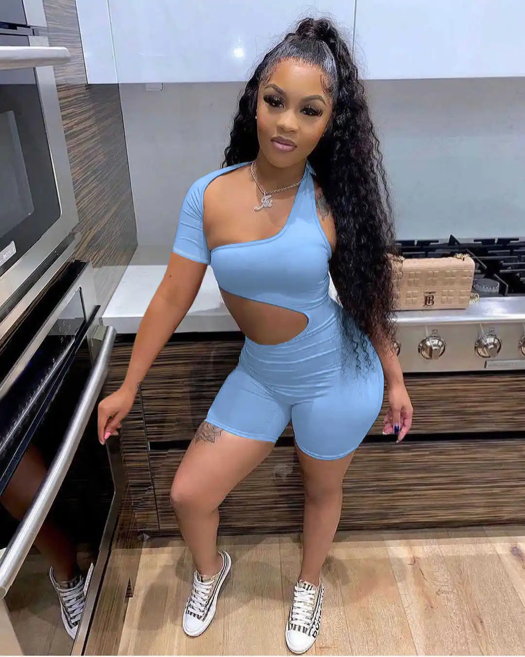 

Womens Jumpsuit Short Rompers Sexy Hollow Jumpsuit Womens