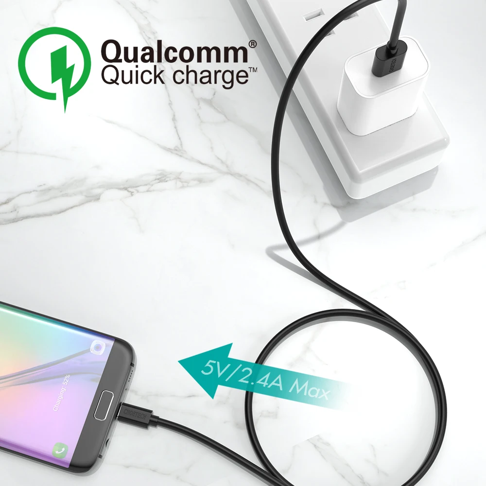 CHOETECH микро USB кабель для Samsung Xiaomi Redmi note 5 pro Быстрая зарядка передачи данных LG Android