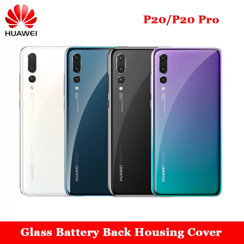 Huawei P20 Pro P 20 Back Cover Battery Glass Rear Door Housing Panel Case For CLT-AL01 EML-AL00 &Camera Lens Phone Replacement