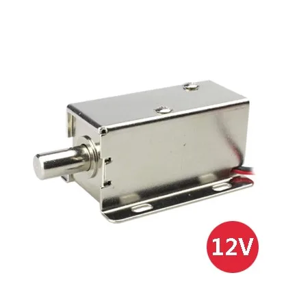 12V 24V Small Electric Bolt Lock Draw Cabinet Electronic Plug-in Door Electromagnetic Express Locker | Безопасность и защита