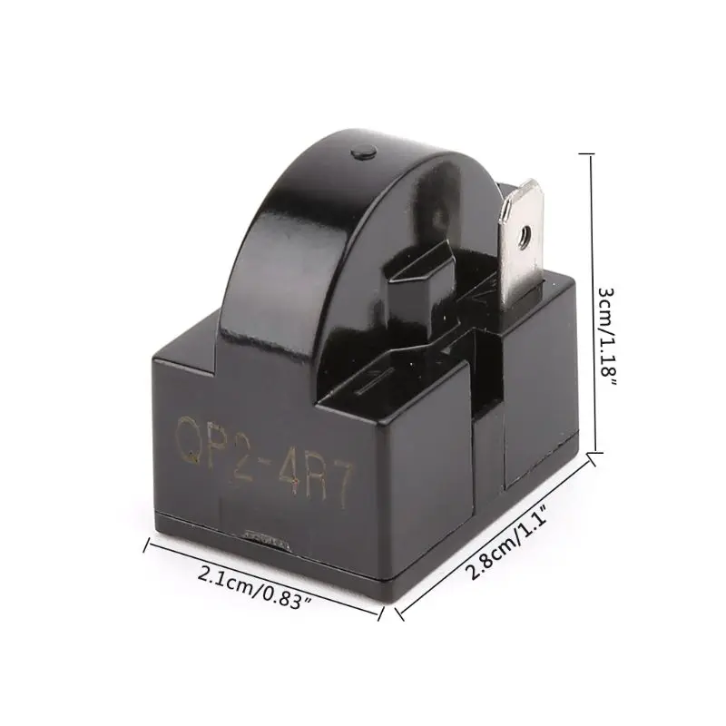 QP2-4.7 Стартовое реле QP2-4R7 4.7Ω 1-контактный стартер для холодильника PTC компрессора |