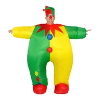 clown fat man inflatable costume cosplay christmas clown suit for adult kids women men halloween party carnival fancy dress
