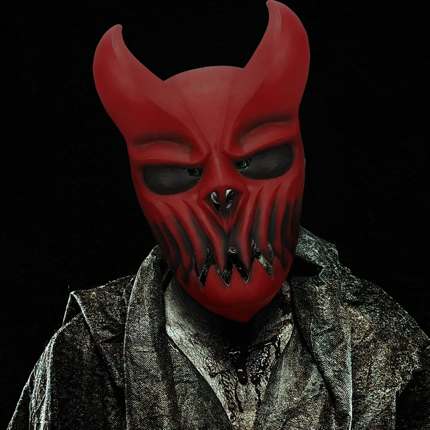 

Devil Ghost Mask Halloween Death Core Band Headwear Dress Up Party Haunted House Secret Room Death Props