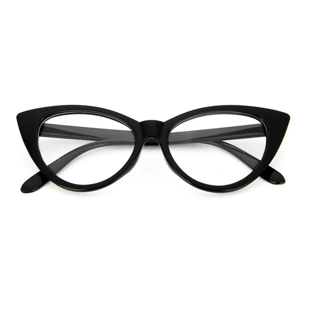 

Jogal 2018 New Cat Eye Glasses Frame Fashion Black Women Brand Designer Optical Eyeglasses Ladies Fashion Retro Clear Glasses