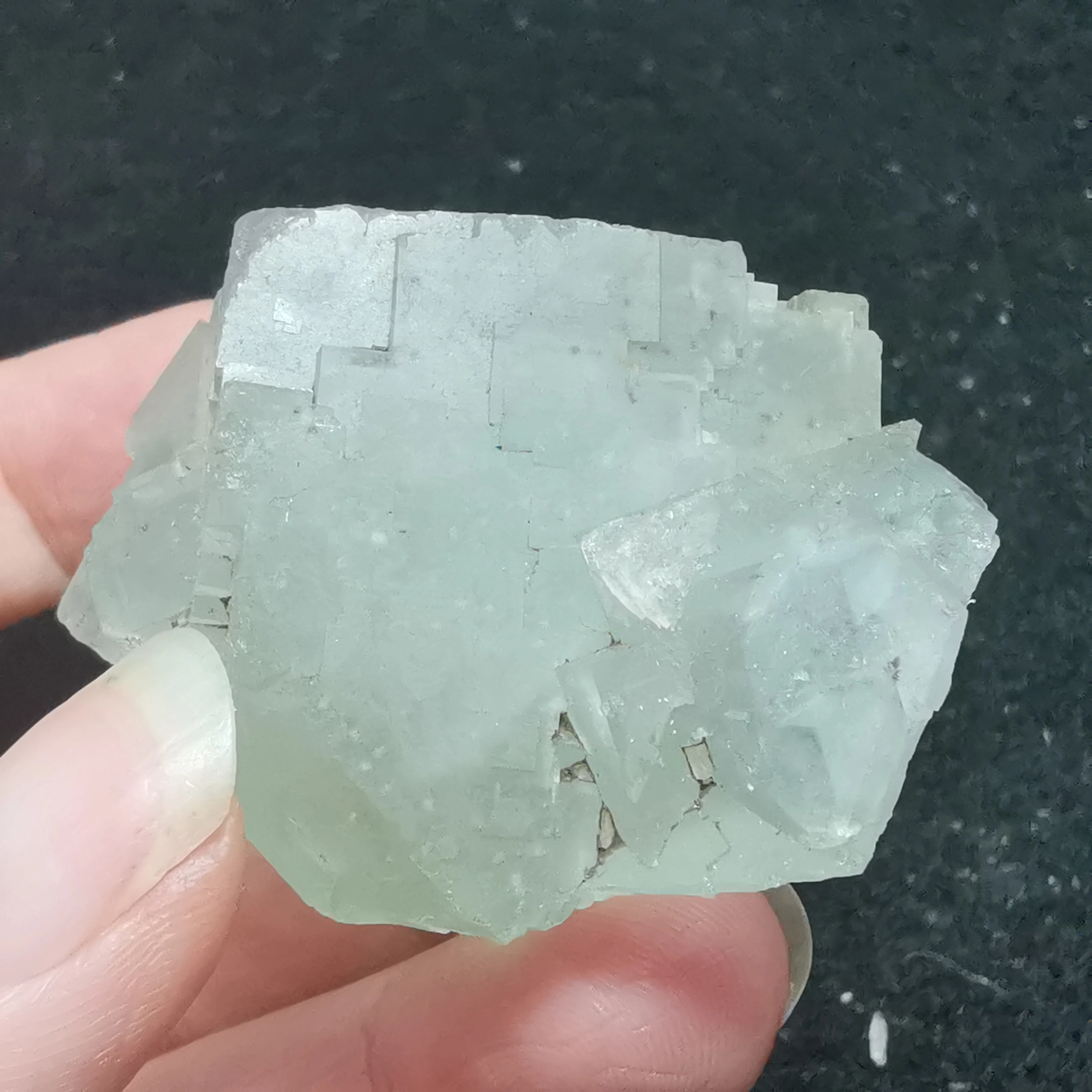 

73,8 gNatural флюорит и слюды с украшением в виде кристаллов минеральный камень домашний декор колеса импульсной терапии геологии Преподавание К...