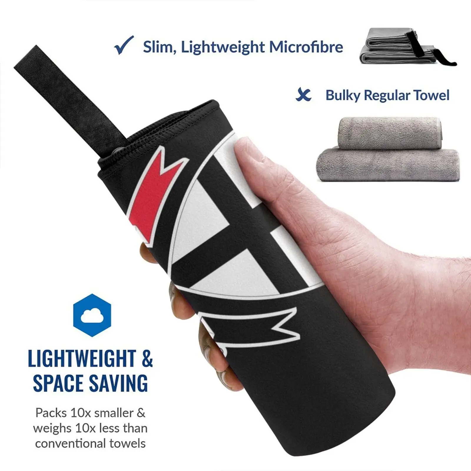 Быстросохнущее полотенце St Kilda для спортзала ванной портативное с цветами вишни