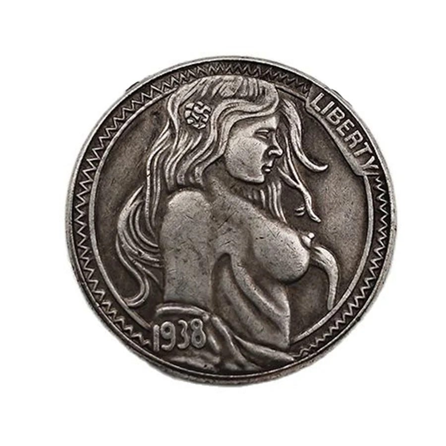 

US 1938-D оформление заднего вида, сексуальная Женская фотография, пять центов, украшения для рабочего стола, подарок