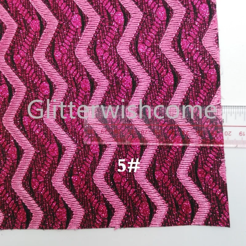 Glitterwishcome 21X29 см A4 размер винил для бантов блестящая ткань флокирование стрелка