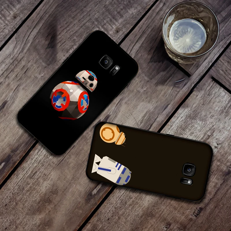 Мягкий силиконовый чехол для телефона YODA с мультяшным роботом samsung Galaxy S6 S8 Edge S7 S9