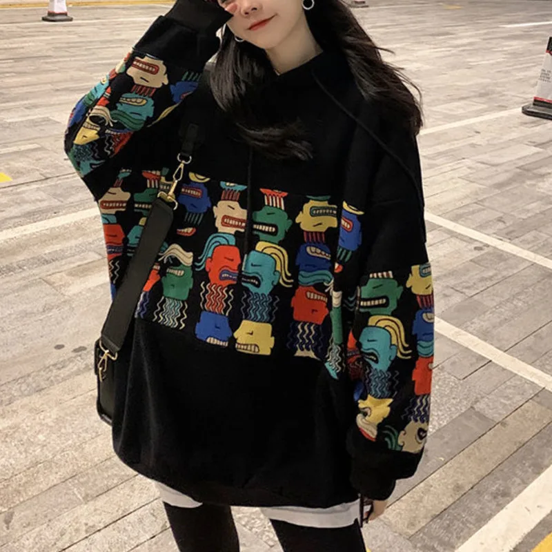 Большой Темный академический эстетический вязаный свитер в стиле аниме женские