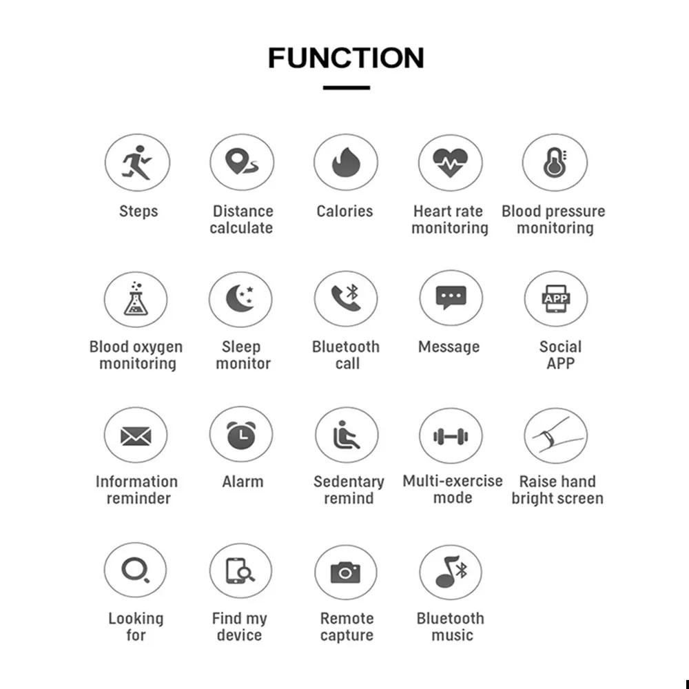 

Smart Watch X6 for Men Women Support Bluetooth Call Heart Rate Pedometer Smartwatch Watch Series 5 IWO 10
