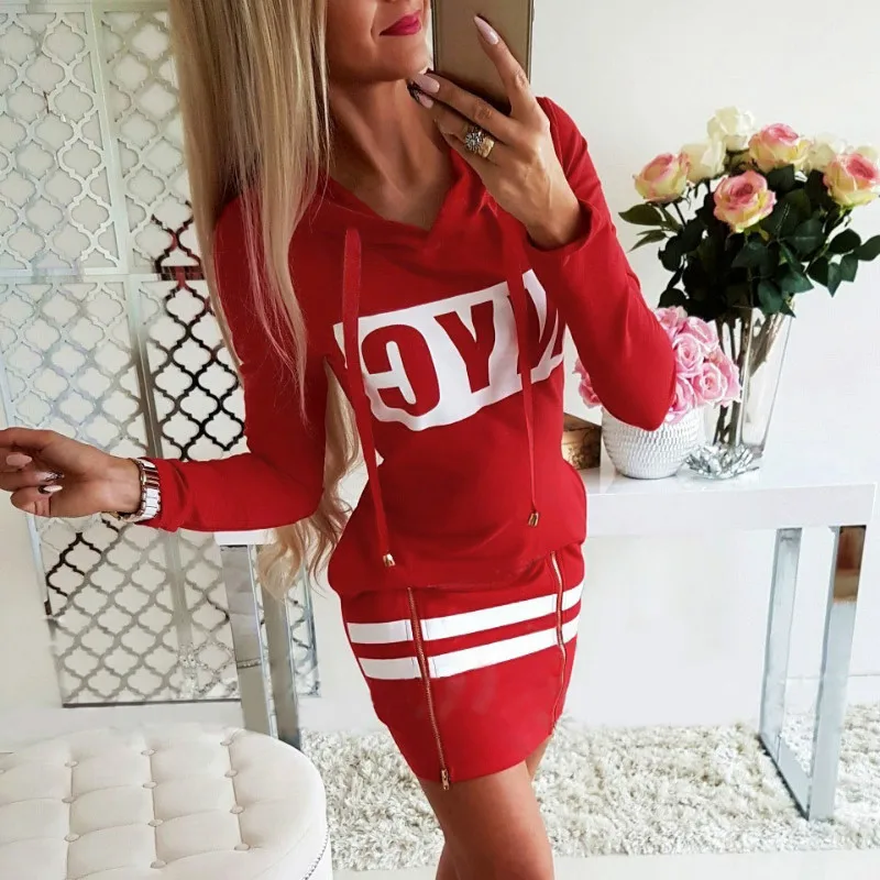 Осенняя одежда 2019 сексуальное облегающее платье с длинным рукавом и надписью
