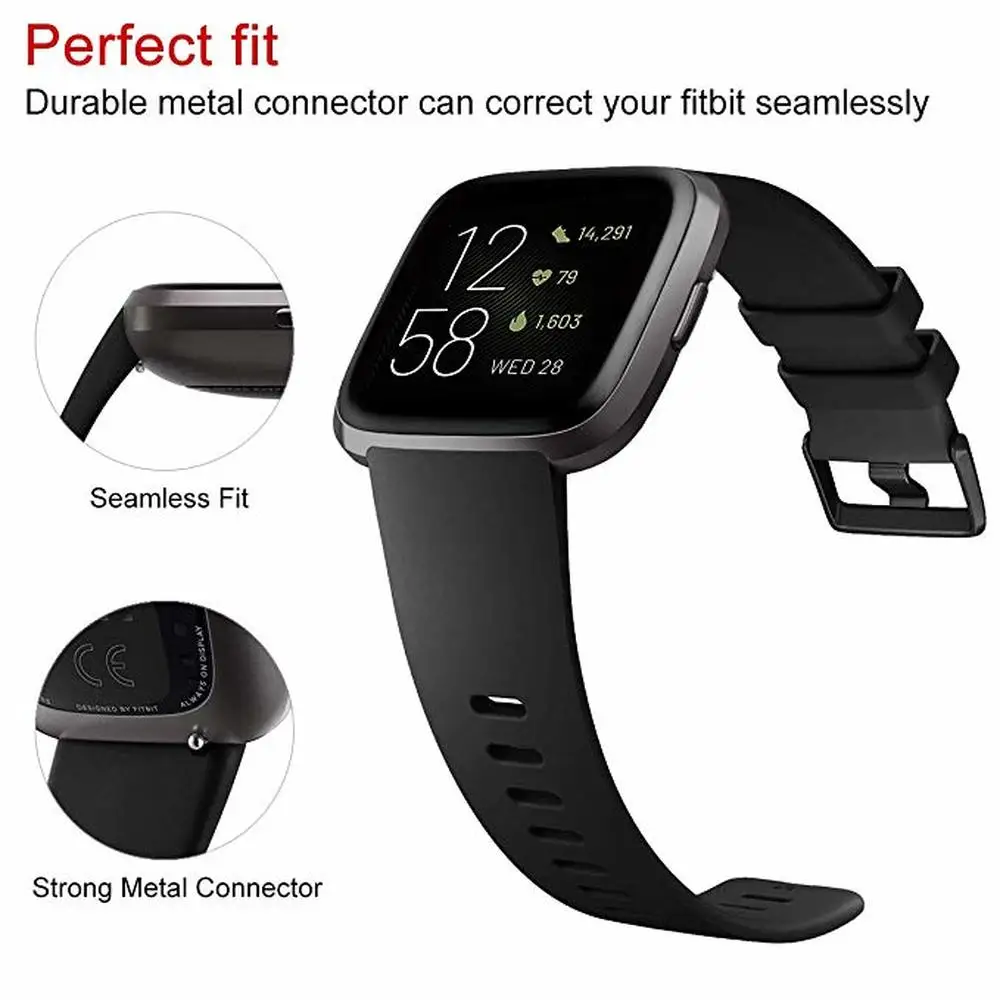 Ремешок для часов Fitbit Versa2 / Versa Lite/Versa мягкий силиконовый сменный Браслет ремешок