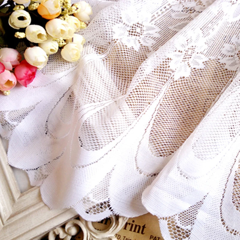 1 шт. карманные кружевные сетчатые Короткие шторы для кухни двери шкафа гардероба