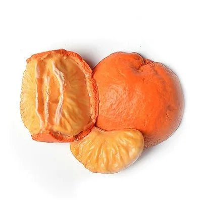 orange 3D стерео фруктовое имитирование магнит на холодильник томатный виноград персик водяной мелом яблоко соломы сосна Яблоко оранжевый груша украшение на холодильник - Цвет: orange