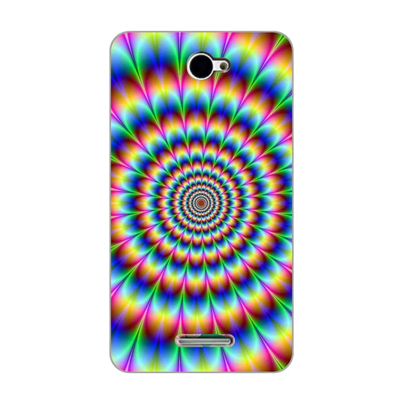 Для Sony Xperia E4 E2104 E2105 E2114 E2115 E2124 5 0 дюйма задняя крышка с цветочным принтом растений