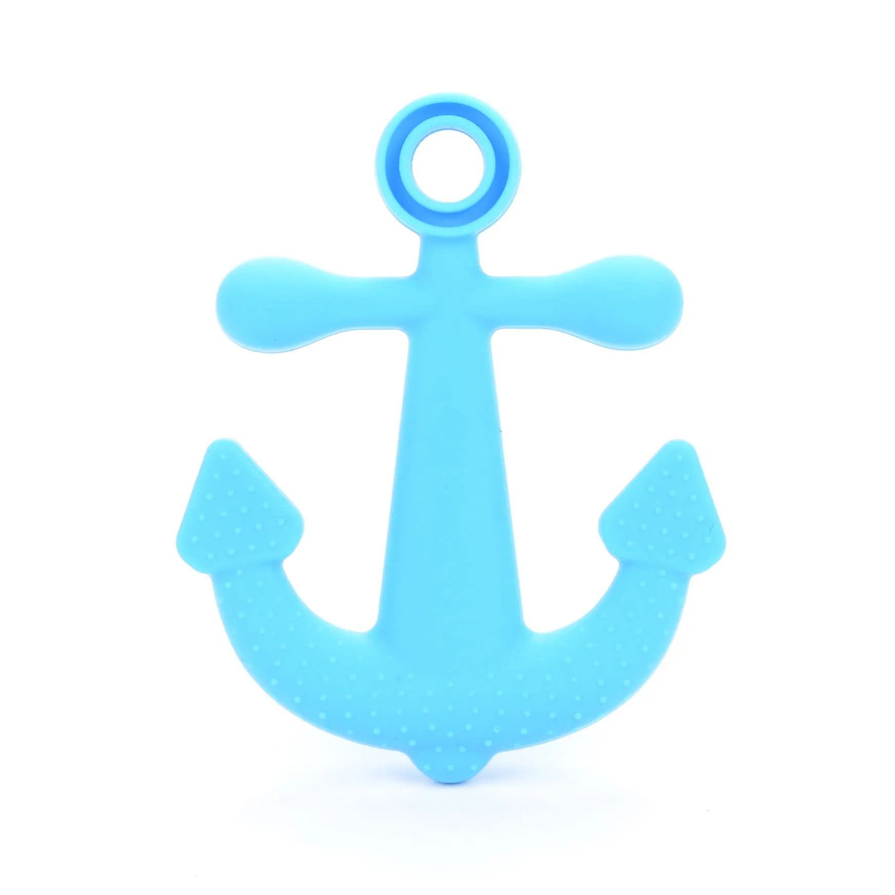 Anchor 06 1 шт., детский прорезыватель, мультяшный осьминог, морская лошадь, животные, соска, цепочка, ожерелье, Пищевая силиконовая гитара, детский грызунок - Цвет: Anchor 06