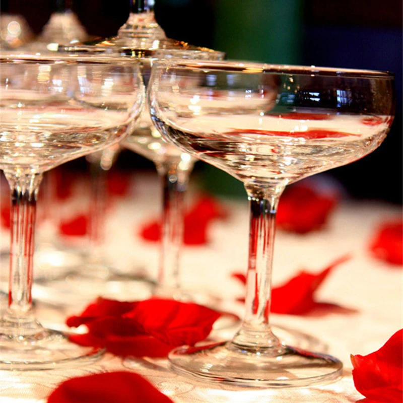 6 шт. стеклянные фотообои свадебные реквизиты украшение бокал для вина цвета