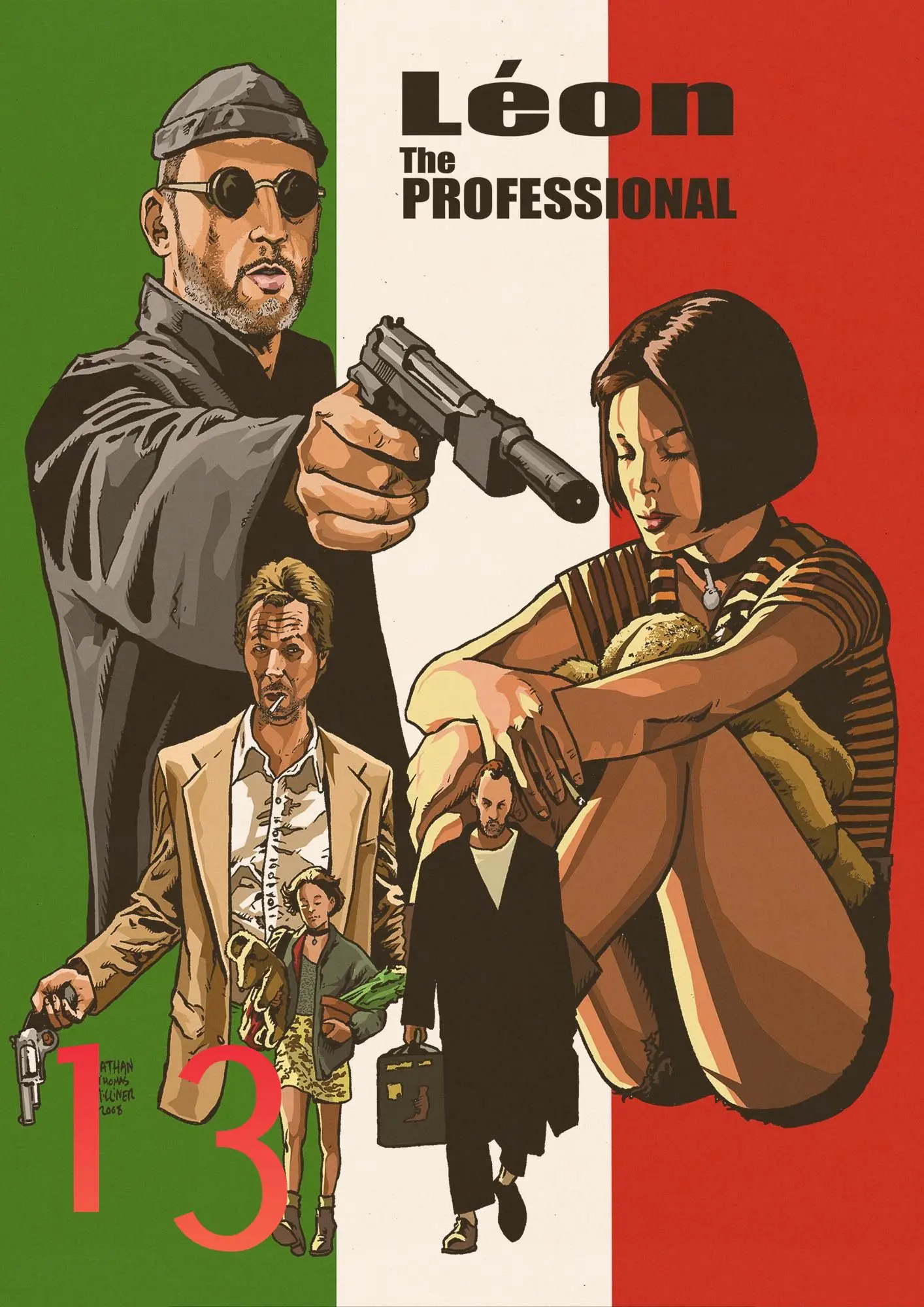 Идеальный JL Leon Профессиональный Домашний Ретро плакат крафт рисунок ядро наклейки на стену LEON01