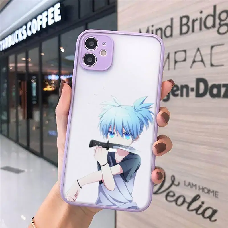 

Japan anime Assassination Classroom Phone Case matte transparent For iphone 7 8 11 12 plus mini x xs xr pro max cover