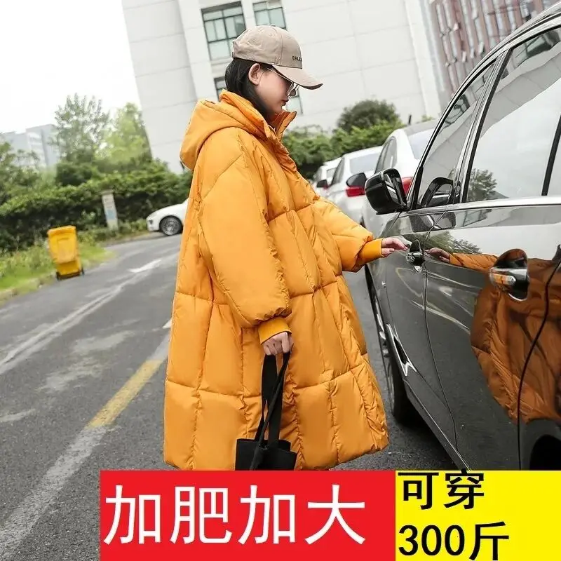 

2021 Winter Bat Sleeve Joker Bread Cotton Women's Parka Feminino Coats With A Hood Women Long Plus Size Puffer Oversized Jacket