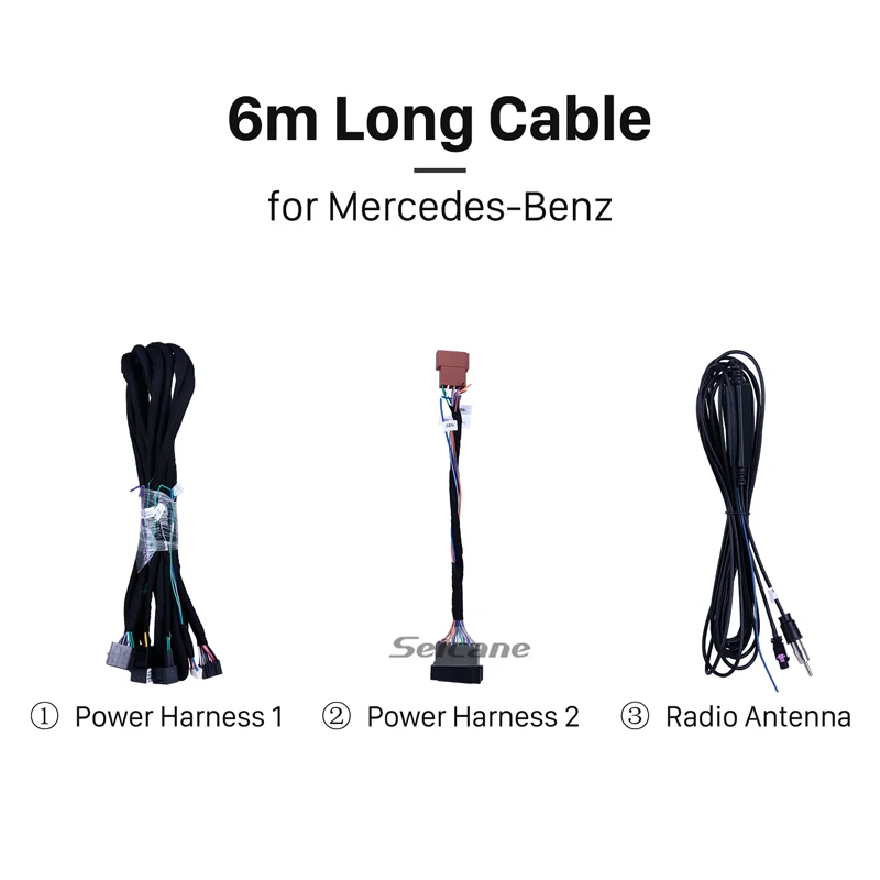 seicane 6m long cable power harness radio antenna for mercedes benz radio gps navigation system free global shipping