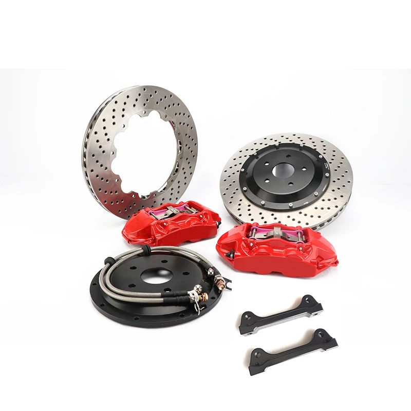 Jekit автомобильный тормоз 4 горшка суппорт цвет под заказ с просверленным дисковым