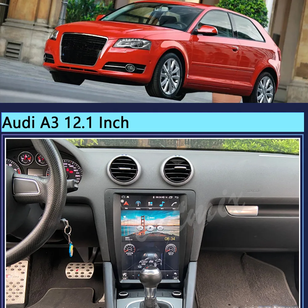 

For Audi A3 Android Radio Tape Recorder 2008-2012 Car Multimedia Player Stereo Tesla Head Unit GPS Navigation No 2din Autoradio