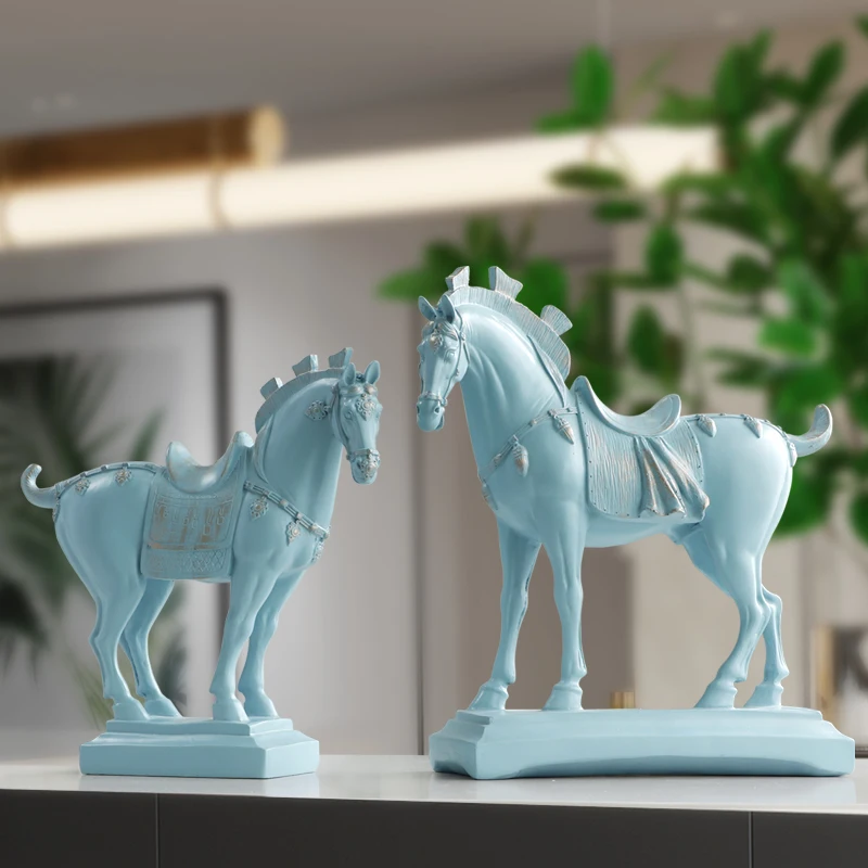 [Декор] статуи лошади из смолы статуэтки для украшения дома офиса отеля гостиной