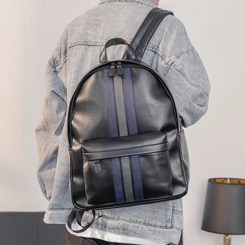 

Tidog Leather large-capacity schoolbag for outdoor travel student backpack