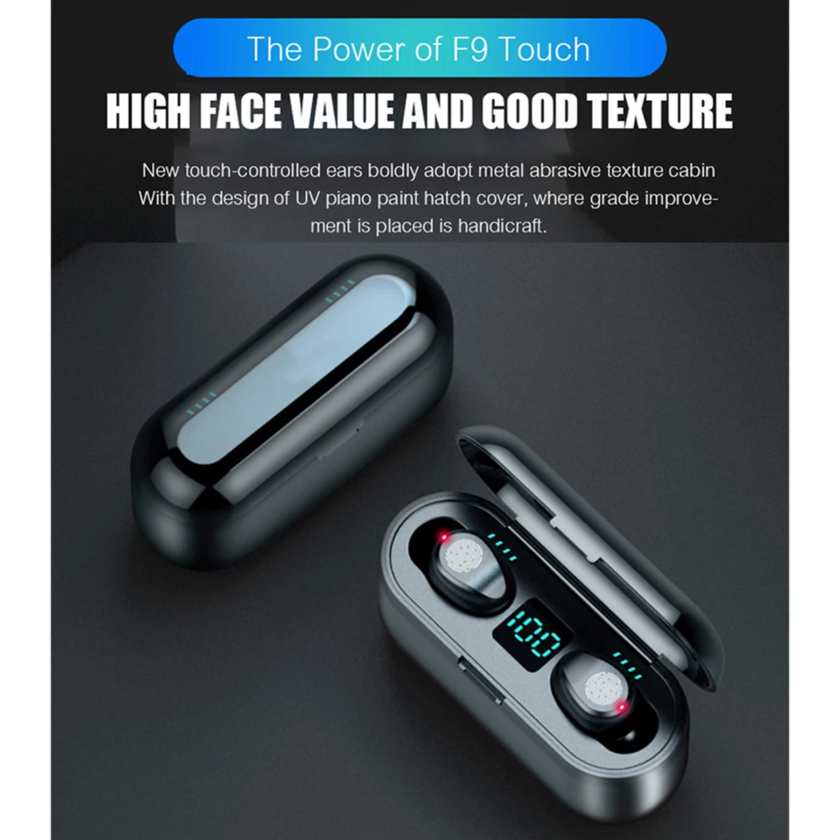 TWS Wireless Bluetooth Earphone BT5.0 touch control voice Noise Cancelling Earbuds Headphone In Ear Earpiece Sports Headset | Электроника