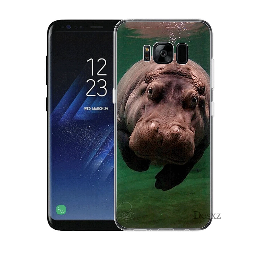 Phone Case For Samsung S3 S4 S5 S6 S7 Edge S8 S9 S10E S10Plus Note 8 9 M10 M20 M30 M40 Aninal Hippo Cow | Мобильные телефоны и