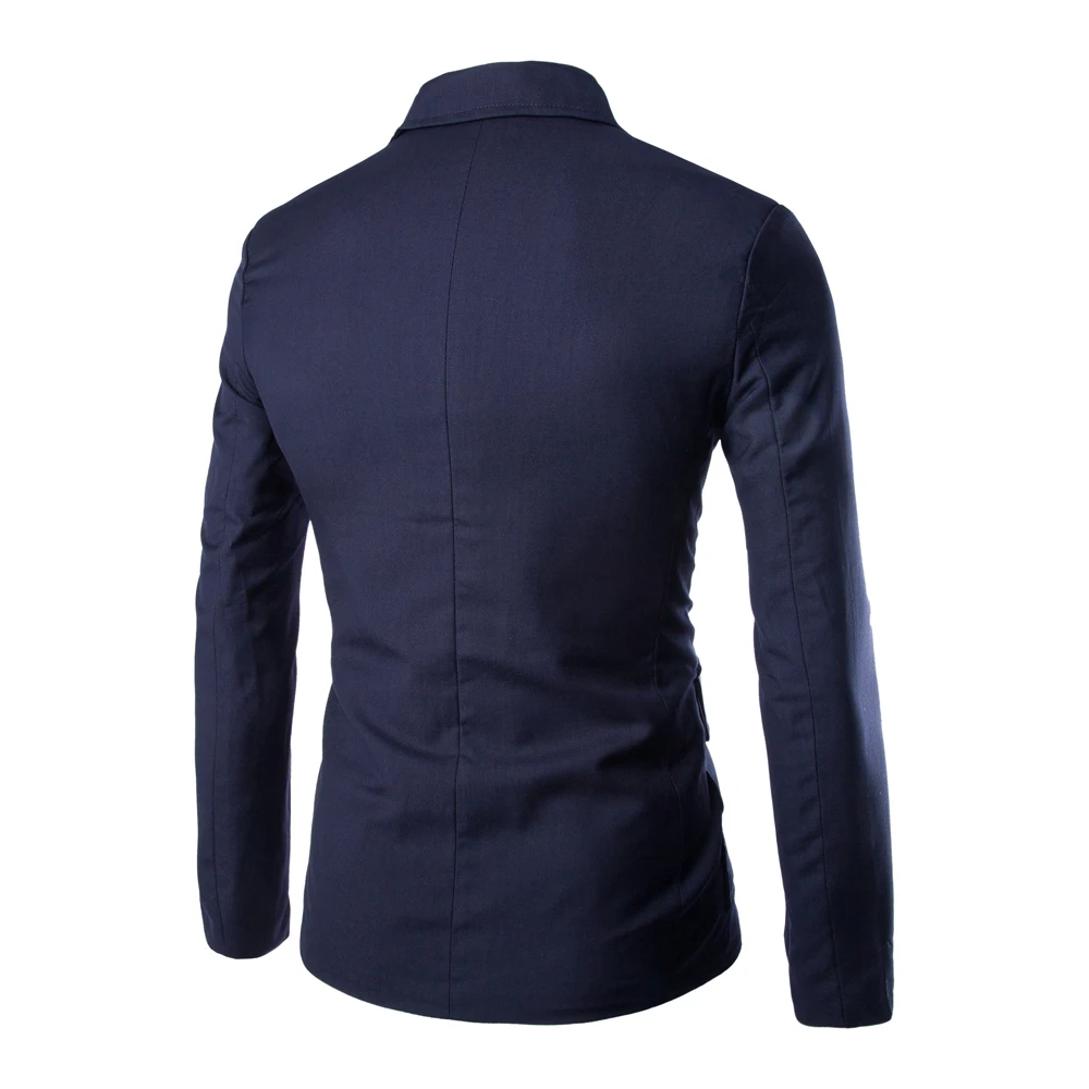 

Loldeal Men's Slim Suit Blazer Solid Color Single Breasted Casual