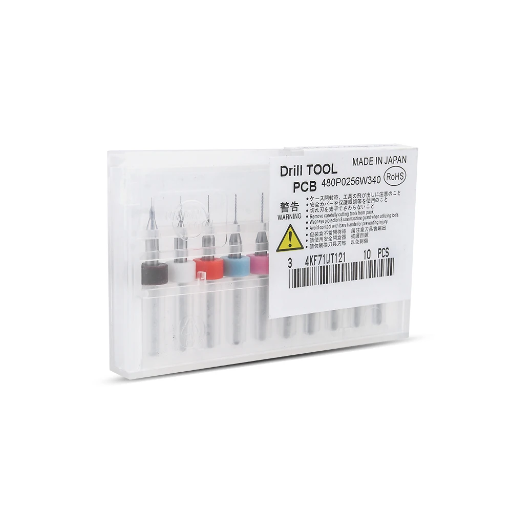 

10pcs Mini Drill Bit Carbide For Print Circuit Board CNC Drill Bits Machine