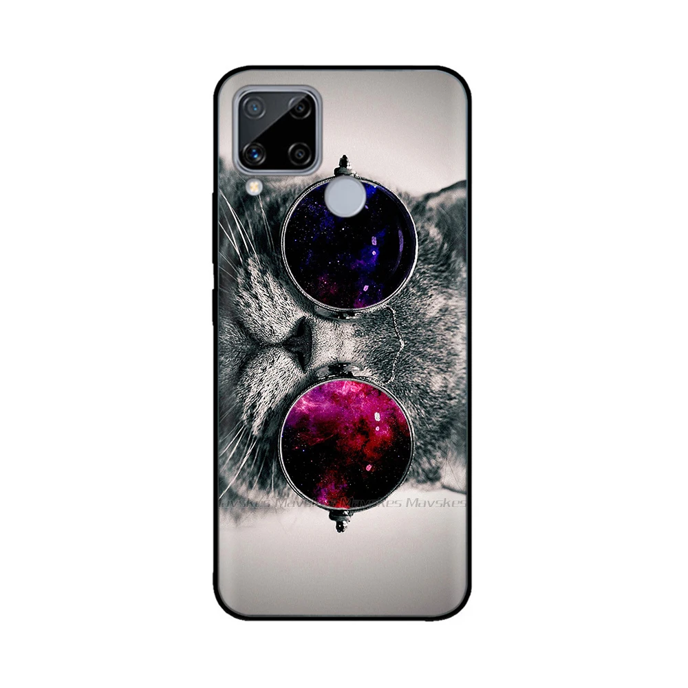 for realme c15 case realmec15 soft silicon tpu cover for oppo realme c15 c 15 phone cover protective bumper coque funda 6 5 inch free global shipping