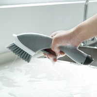 kitchenace cleaning gadget sponge soap dish washing brush set removable dispenser kitchen househoulder cleaning gadgets tools