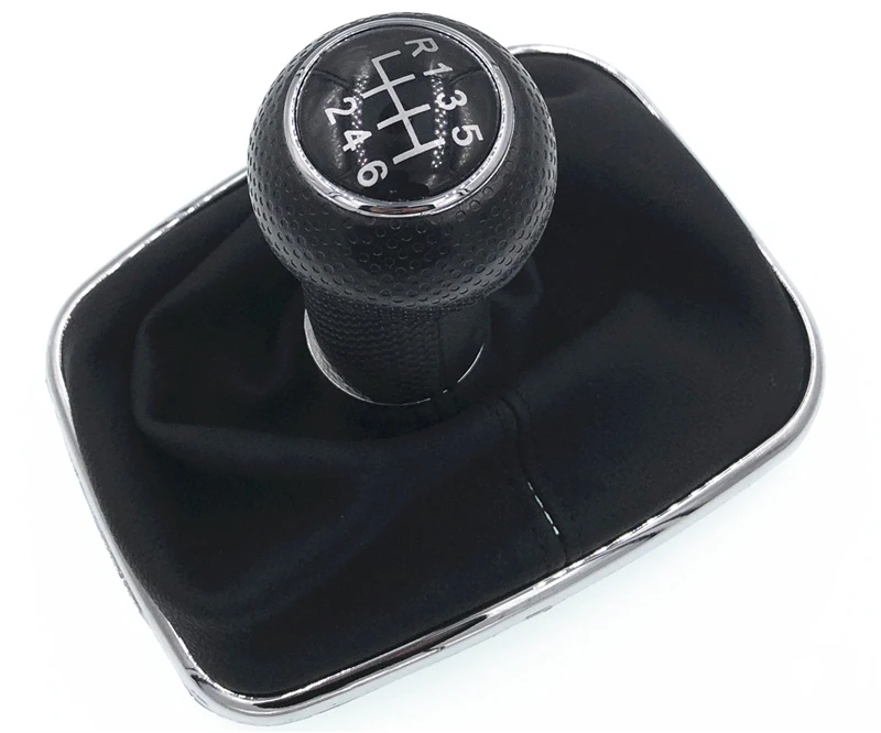 Черный 6 скоростей Ручка Переключения рулевого механизма автомобиля рычаг