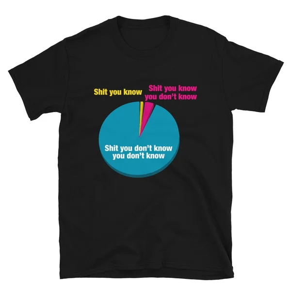 

Shit You Don't Know Pie Chart Tshirt Short-Sleeve Unisex T-Shirt