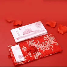 Китайский стиль, красный конверт, ткань, искусство, обручение, Подарочная сумка с Новым годом, Высококачественная парчовая свадебная сумочка с кисточками и бантиком, карман для денег